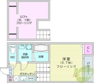 TINO長町【1階】の間取り