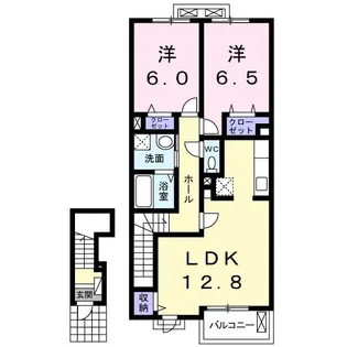 ル・シエルブルー【2階】の間取り
