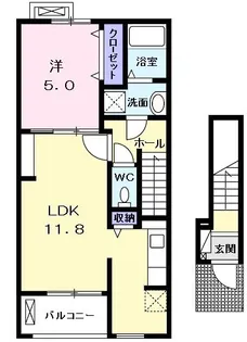 イーストプリムラ【2階】の間取り