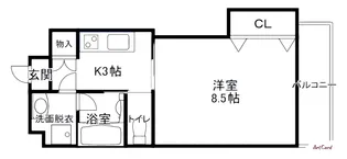 Lutella皆実町【6階】の間取り