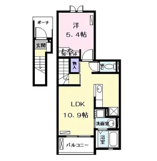 カーサ ドルチェ【2階】の間取り