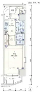 バージュアル西日暮里【10階】の間取り