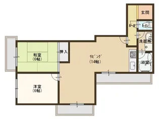 ベルンガーデン東平【3階】の間取り