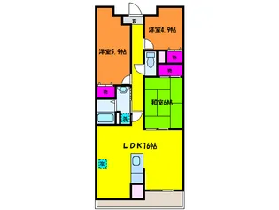 セントレジデンス【9階】の間取り