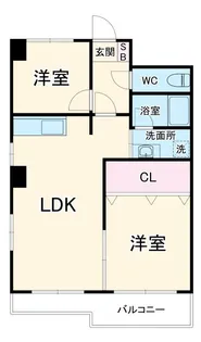 サンフィールドK【4階】の間取り