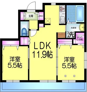 Charmant駿河台【1階】の間取り
