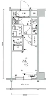 スカイコート品川パークサイドII【3階】の間取り