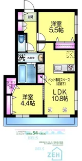 LE CHARBON ルシャルボン【2階】の間取り