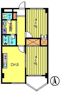 宇田川マンション【5階】の間取り