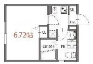 カーサフェリーチェ横浜【2階】の間取り