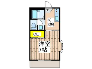 アビタシオン若宮【1階】の間取り