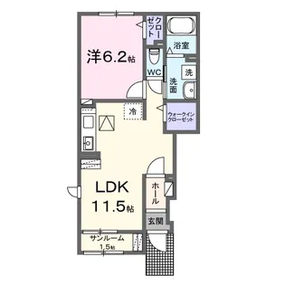 ソールオリエンス【1階】の間取り