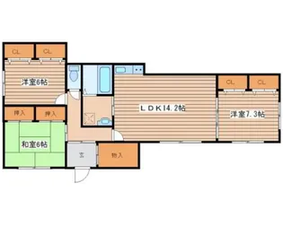 キルシェハイツ【3階】の間取り