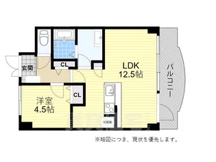 YKハイツ西明石北【2階】の間取り