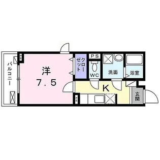 エンティム上桂【2階】の間取り