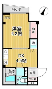 パインフィールド大崎【1階】の間取り