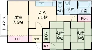 メゾンドカンパーニュ【2階】の間取り