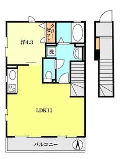 ブライトハウス大泉学園【2階】の間取り
