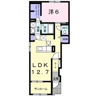 サニーシャワー【1階】の間取り