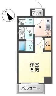ボヌール矢賀【6階】の間取り