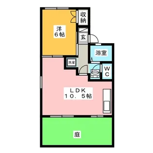 フランドール【1階】の間取り