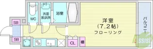 LAsante上杉【2階】の間取り