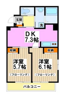 グレース桃井【4階】の間取り