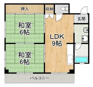 金剛東マンション【2階】の間取り