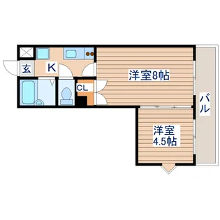 仙台白萩マンション【2階】の間取り