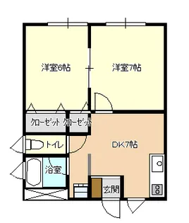 メイプルタウンF【2階】の間取り
