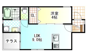 プティ・メゾン中町【1階】の間取り