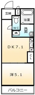 フジパレス堺なかもずI番館【1階】の間取り