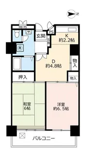 UR武庫川【17階】の間取り