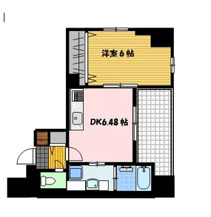 トレジャーフロントステーション【9階】の間取り