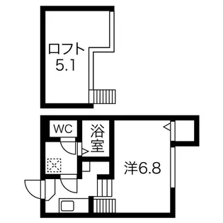 ロタノワール山王【1階】の間取り