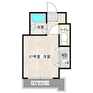 モア・フィールド箱崎II【7階】の間取り