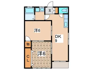 伊東ハイツ第2【1階】の間取り