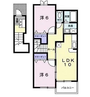 ラッフィナート【2階】の間取り