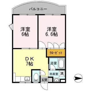グランディール小泉【2階】の間取り
