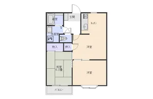 マンションミレニアム【2階】の間取り