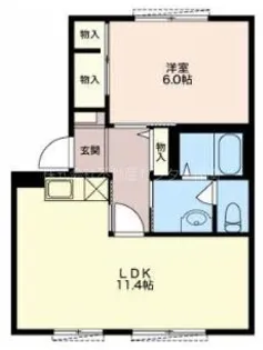 エストワール B【1階】の間取り