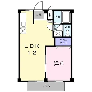 ハイツISHIGURO【1階】の間取り