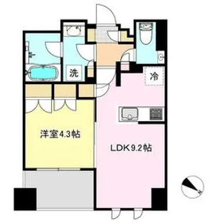 ブランシエラ東京三ノ輪【4階】の間取り