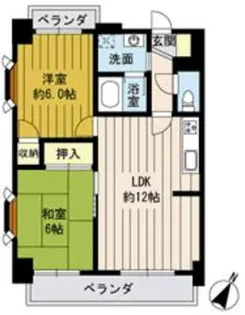 タワーコーポトヤ【8階】の間取り