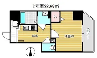 グランパシフィック毛馬【3階】の間取り