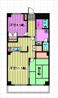 ロイヤルヒルズ【6階】の間取り
