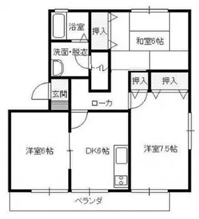 Y’SアパートメントD【2階】の間取り