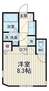 ユナイト黄金町アクトンストリート【1階】の間取り