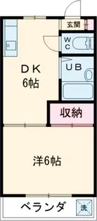 ハイツ杉山【1階】の間取り