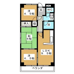 行徳第2マンション【4階】の間取り
